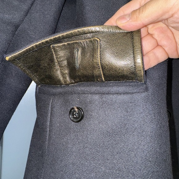 Bond PeaCoat Billy Reid Gray Size:M Made In Italy Wool Men's Jacket - Picture 6 of 13